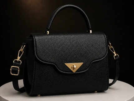 Black Classic Satchel Handbag