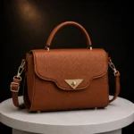 Brown Classic Satchel Handbag