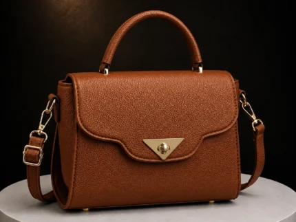 Brown Classic Satchel Handbag