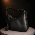 Black Shoulder Hobo Bag - Image 4
